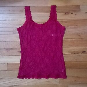 NWOT Hanky Panky signature lace camisole. Burnt sienna red. Medium.